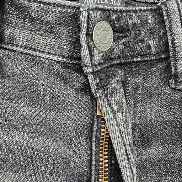 American Eagle Men's Stretch Airflex 360 Distressed Slim Jeans Dark Gray Black - Picture 8 of 14